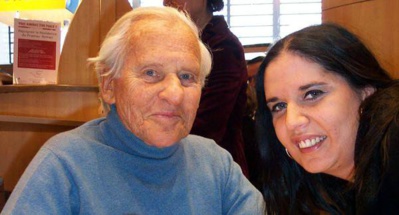 Hélène avec Jean d'Ormesson Hélène avec Jean d'Ormesson